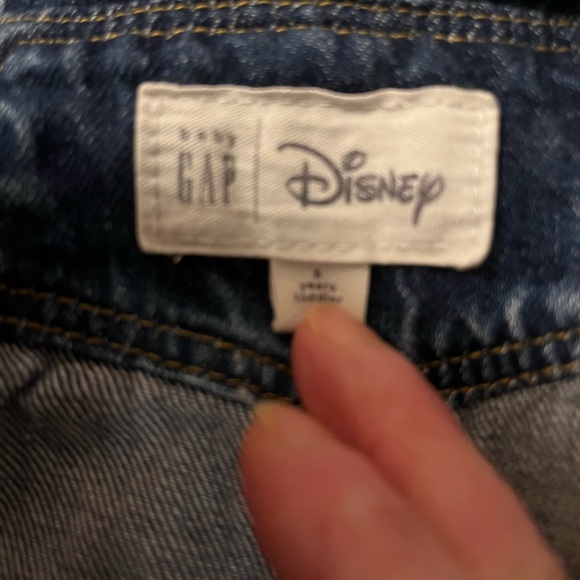 DISNEY/GAP Blue Denim Overalls with Minnie Patch - Picture 5 of 5